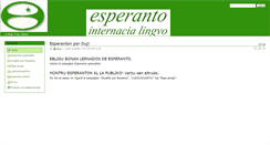 Desktop Screenshot of esperantocxemizo.saluton.dk