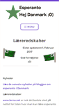 Mobile Screenshot of esperanto.saluton.dk