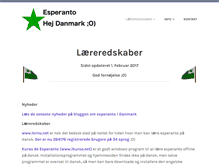 Tablet Screenshot of esperanto.saluton.dk
